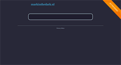 Desktop Screenshot of markinthedark.nl